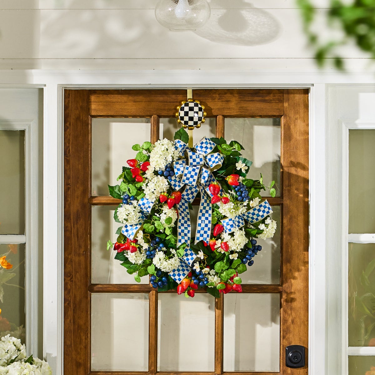 Courtly Check Wreath Hanger - Image 2