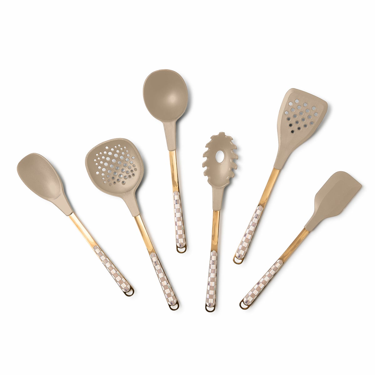 Mocha Check Slotted Spatula - Image 3