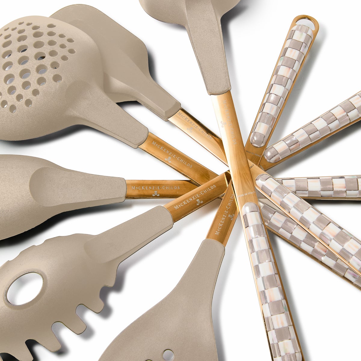 Mocha Check Slotted Spatula - Image 4