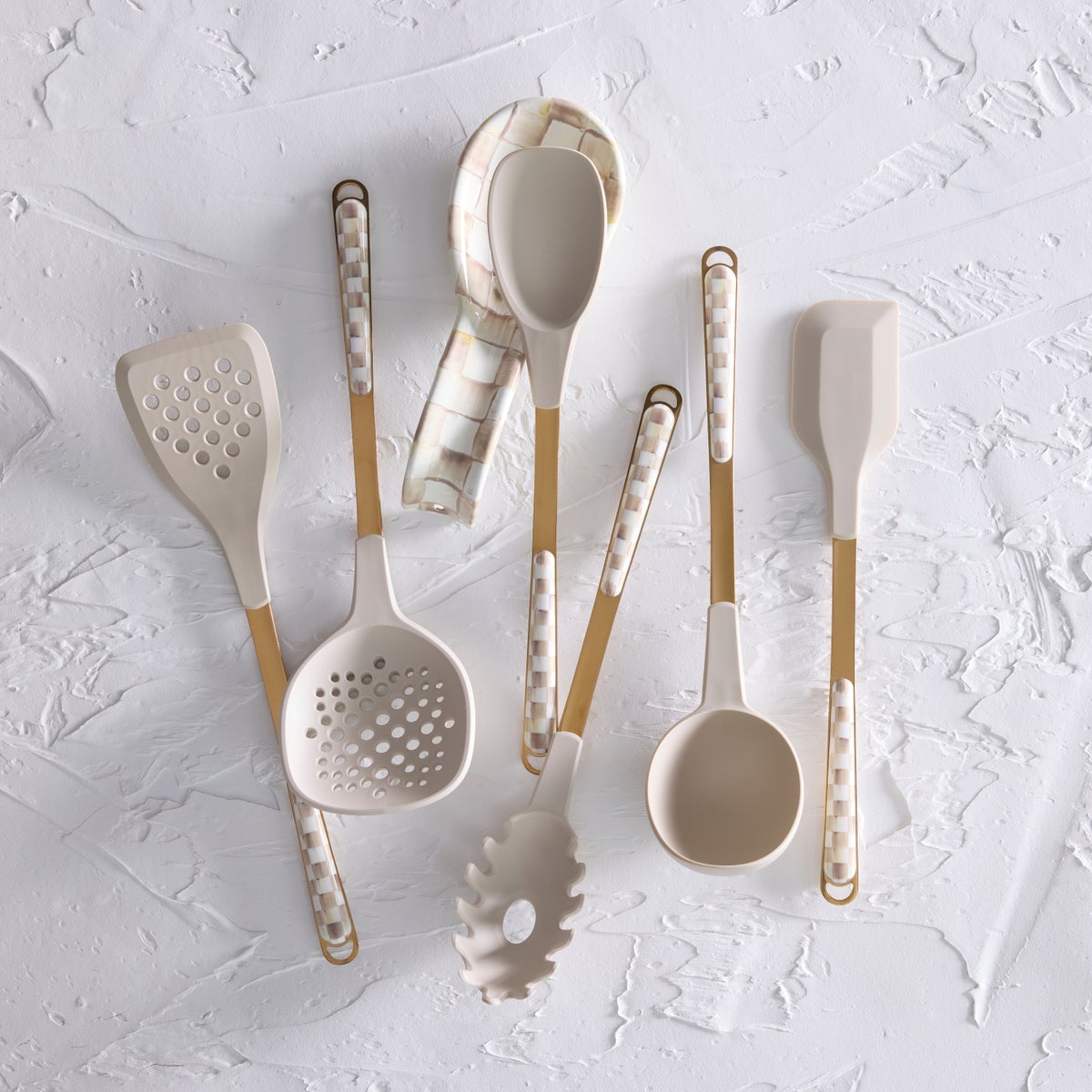 Mocha Check Slotted Spatula - Image 5
