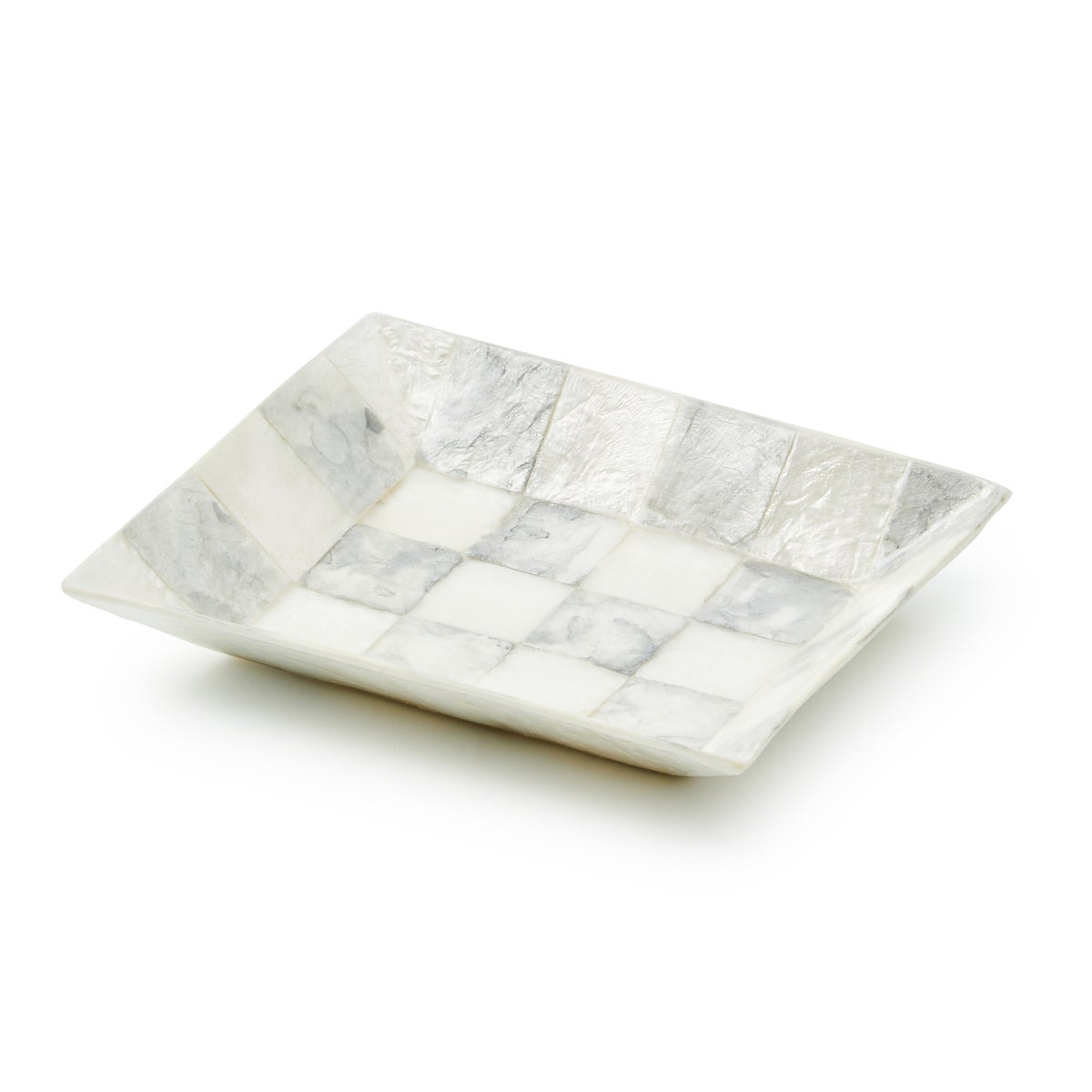 Sterling Check Capiz Soap Dish
