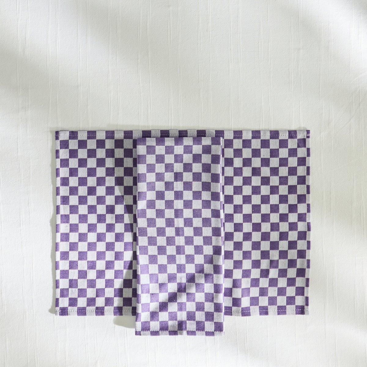 Violet Check Placemat, Set of 4 - Image 5
