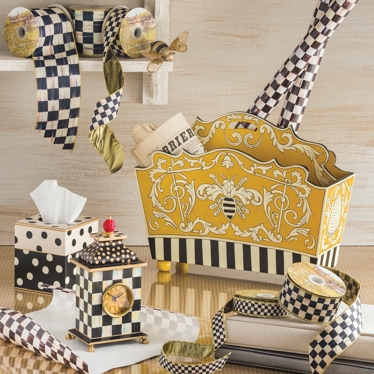 Courtly Check Gift Wrap, Set of 2 - Image 6