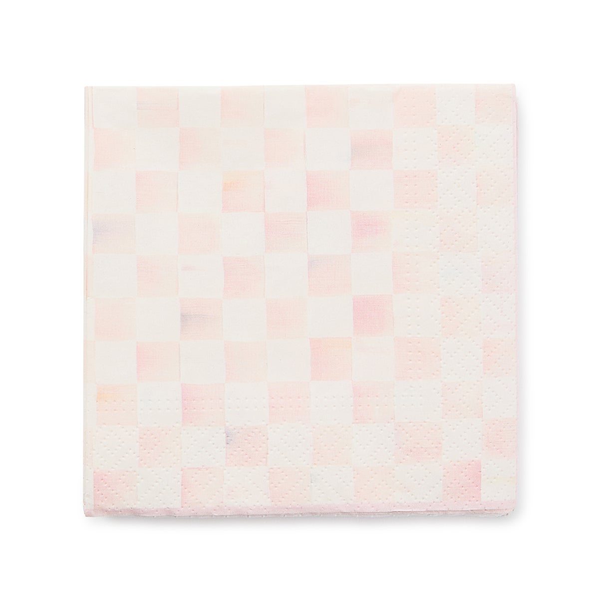 Rosy Check Cocktail Paper Napkins