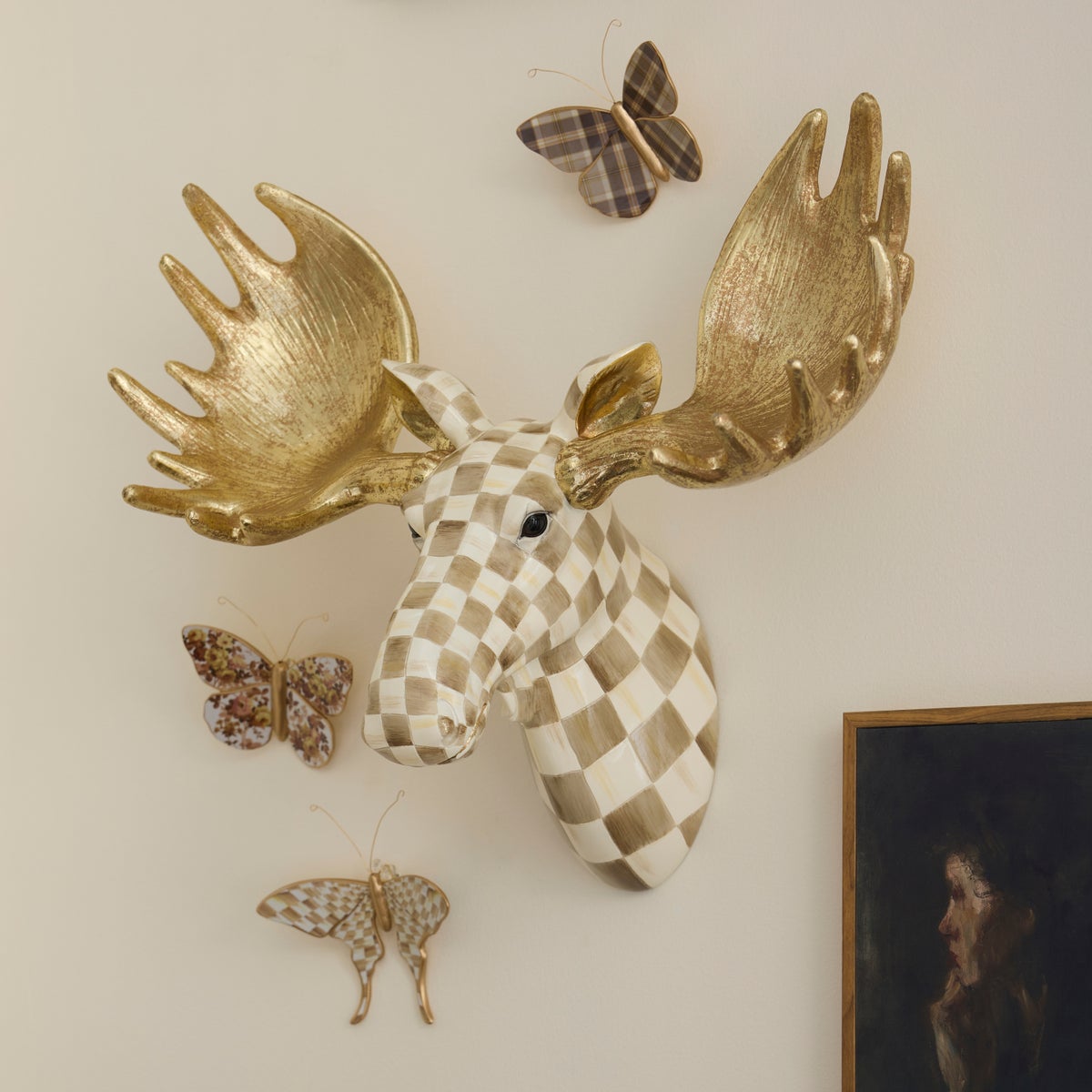 Mocha Butterfly Wall Decor Trio - Image 2