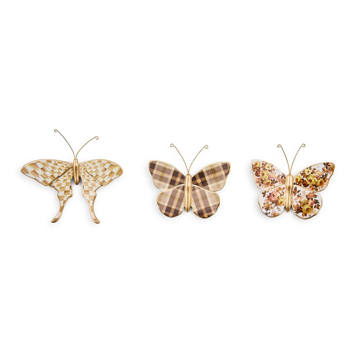 Mocha Butterfly Wall Decor Trio - Image 3