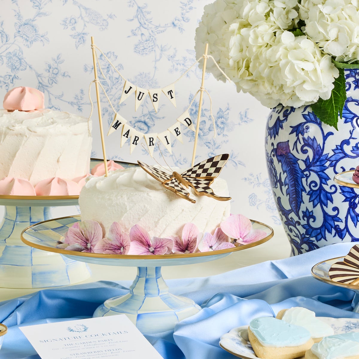 Courtly Check & Stripe Butterfly Trio - Image 5