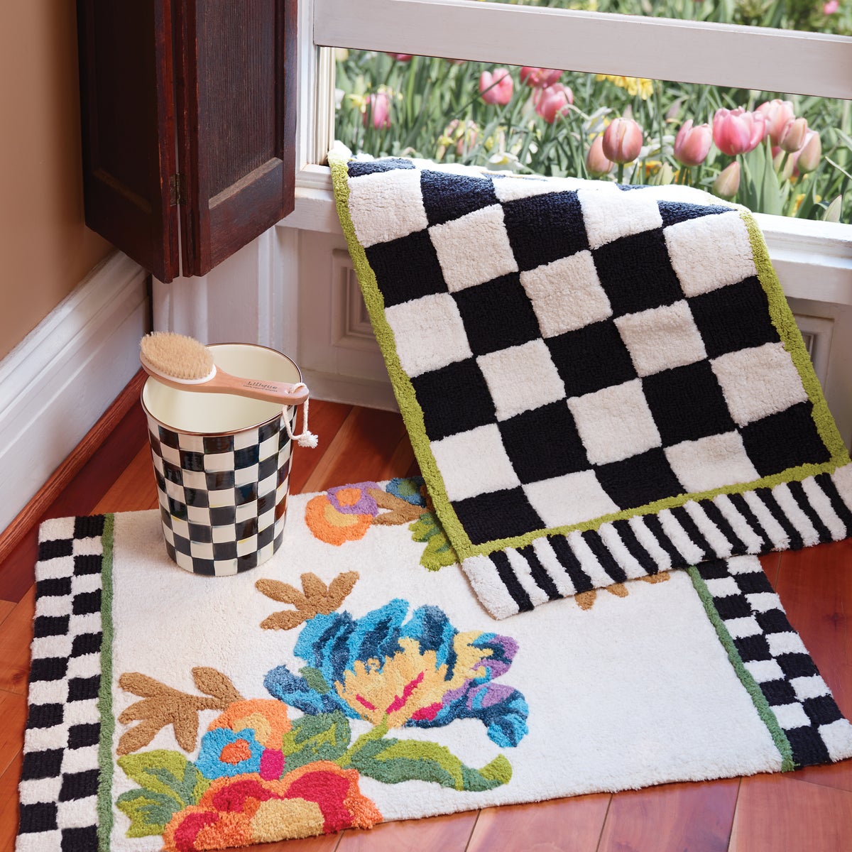 White Flower Market Standard Bath Rug - Image 2