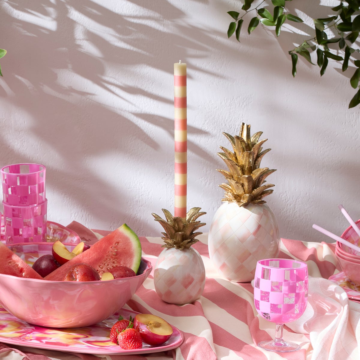 Rosy Pineapple Candle Holder - Image 5