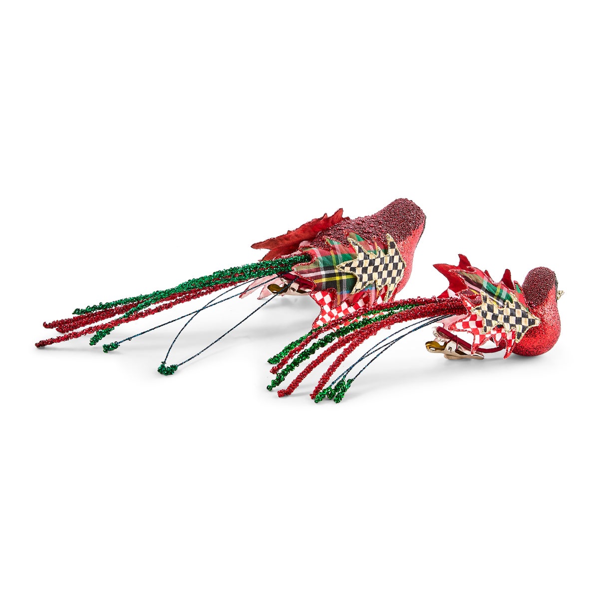 Timeless Tartan Bird Clips, Set of 2 - Image 5