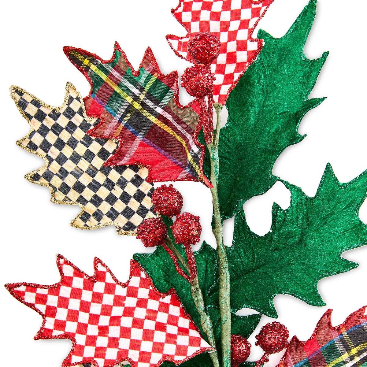 Timeless Tartan Holly Spray - Image 4