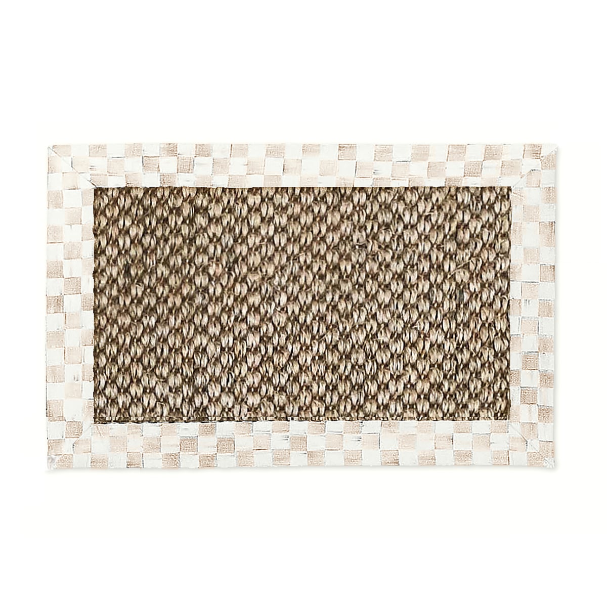 Mocha Check 2' x 3' Chunky Sisal Rug
