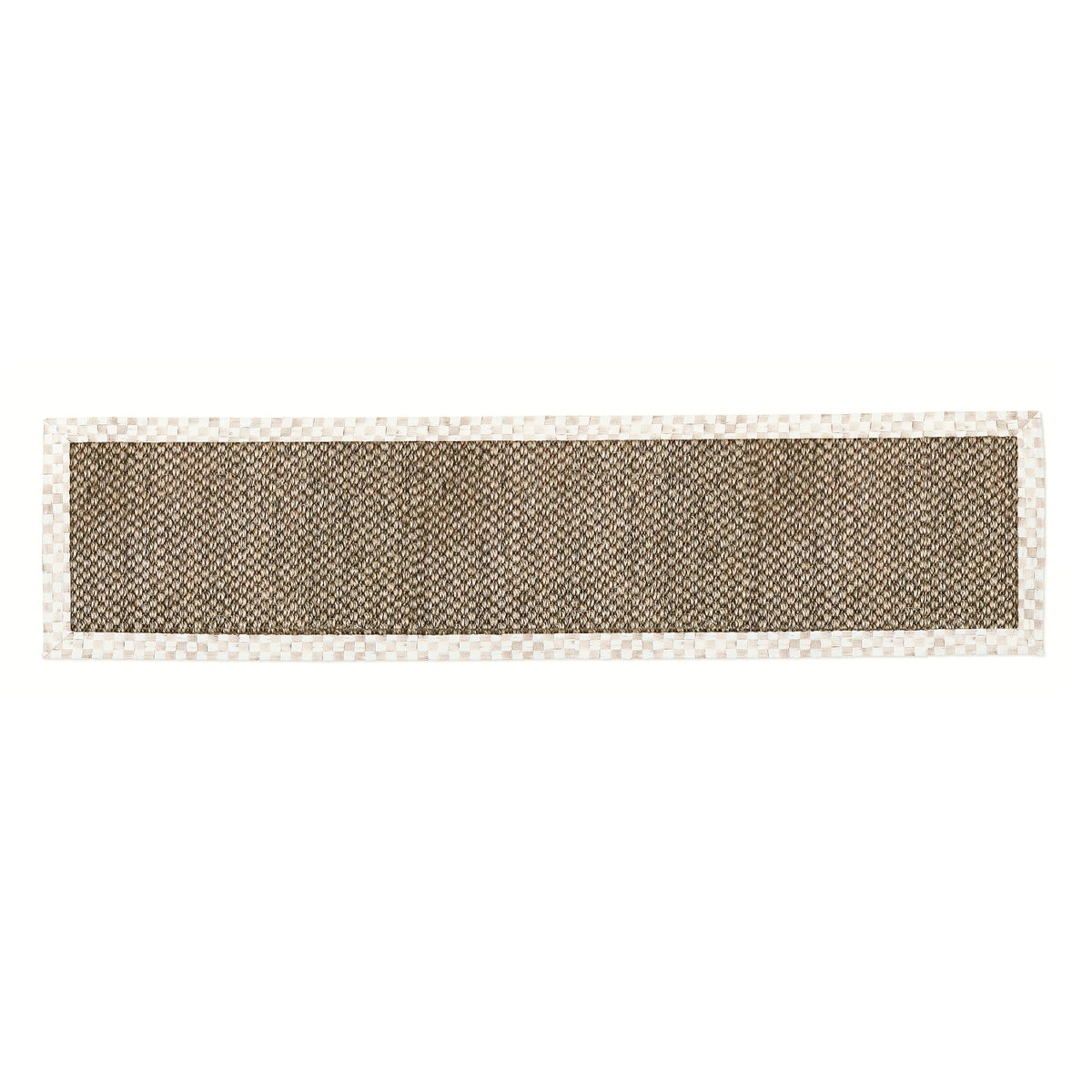Mocha Check 2'6" x 9' Chunky Sisal Runner
