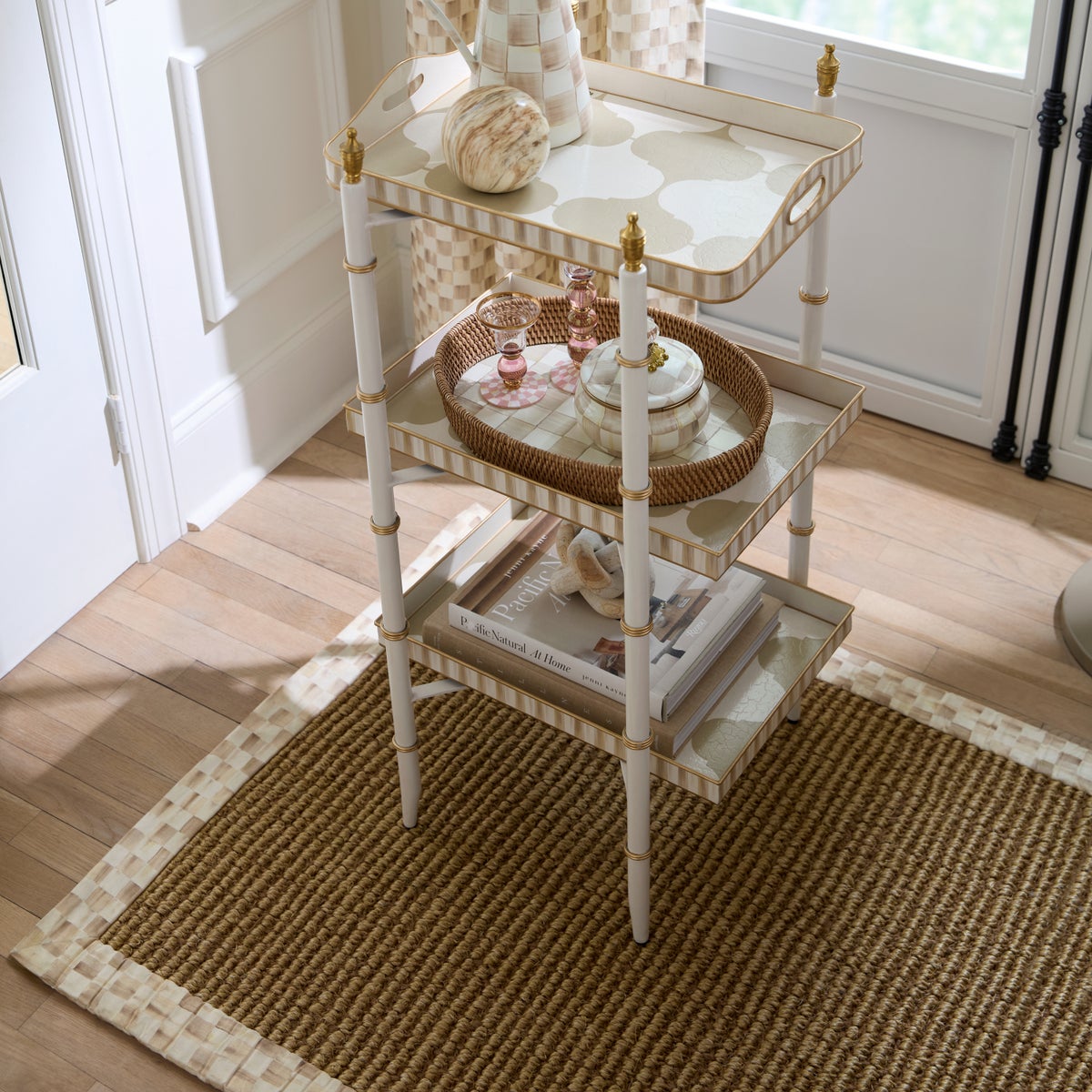Mocha Check 3' x 5' Chunky Sisal Rug - Image 2