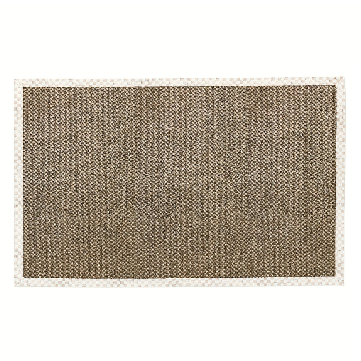Mocha Check 6' x 9' Chunky Sisal Rug