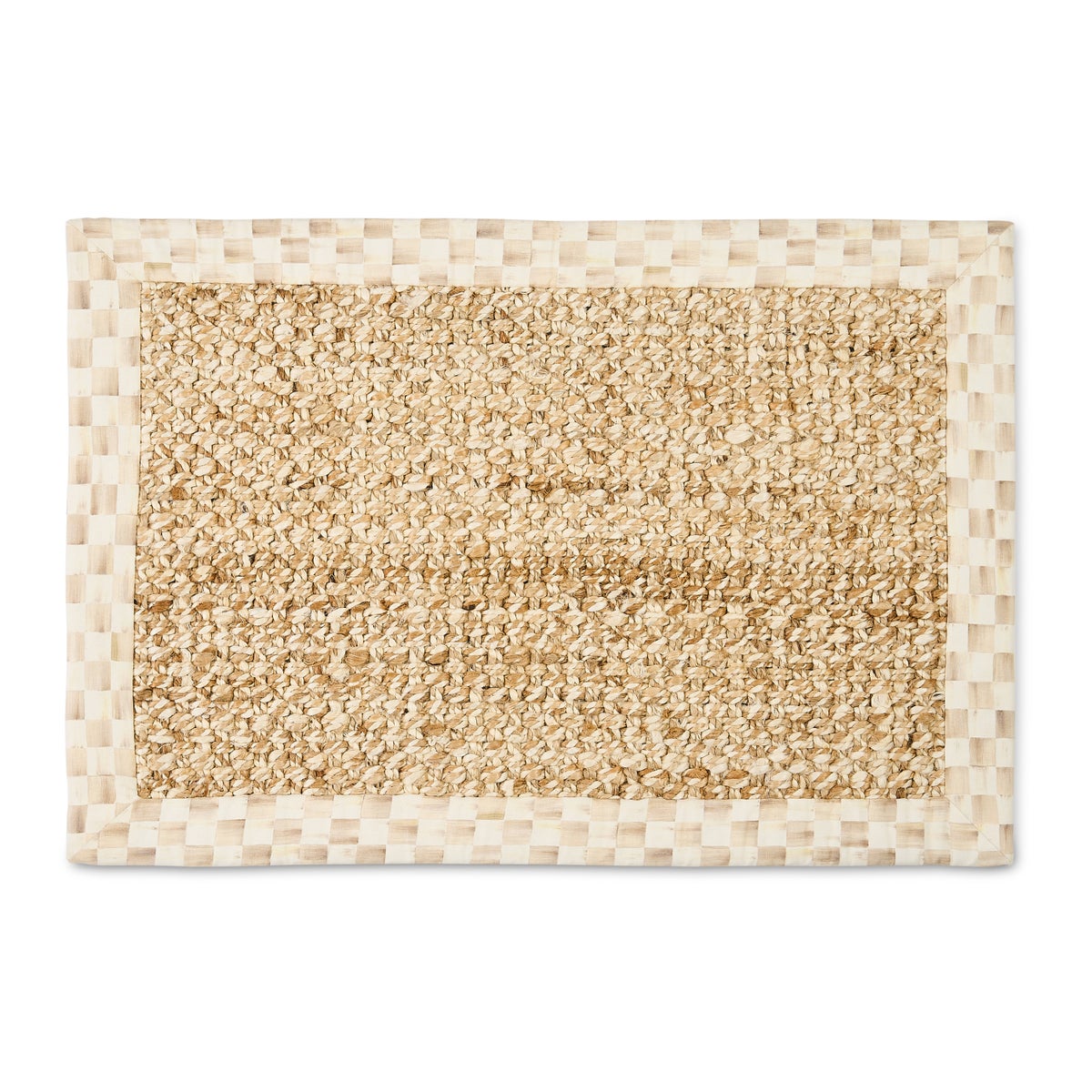 Mocha Check Chunky Jute 2' x 3' Jute Rug