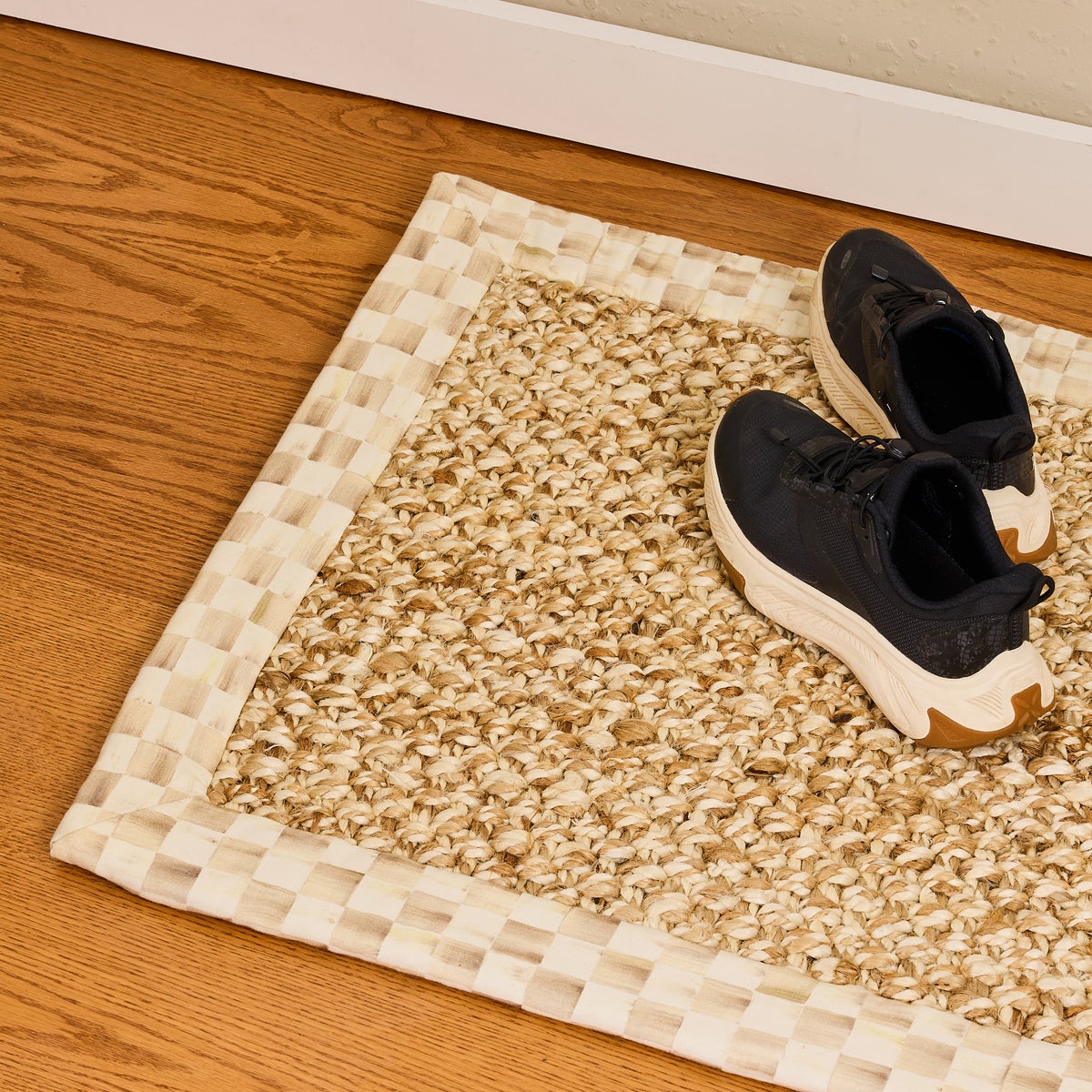 Mocha Check Chunky Jute 2' x 3' Jute Rug - Image 2
