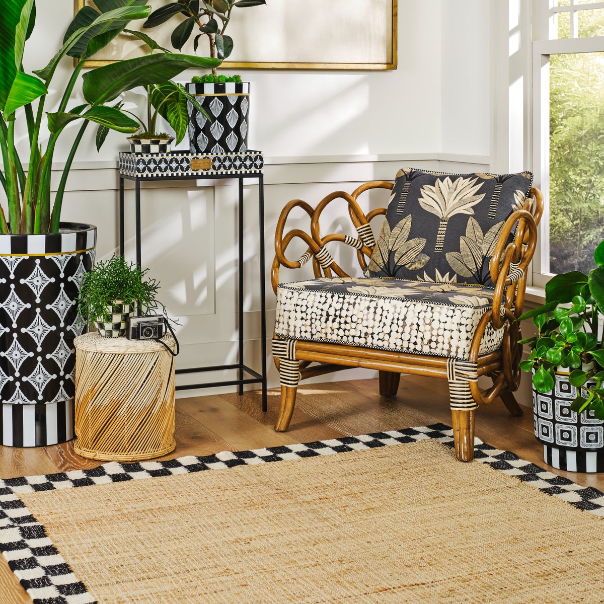 Check Jute 5' x 8' Rug - Image 2
