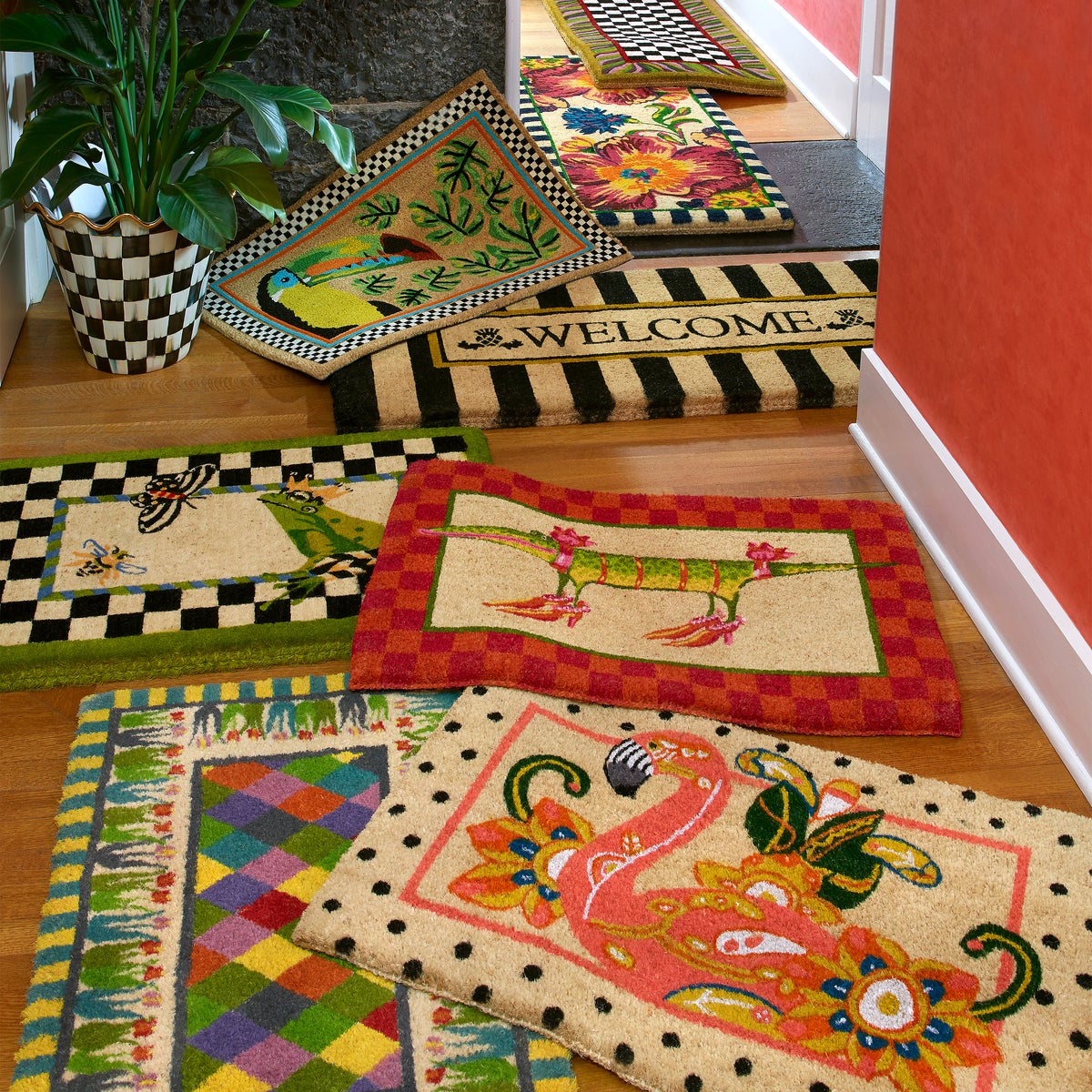 Courtly Check Double Door Entrance Mat - Image 4