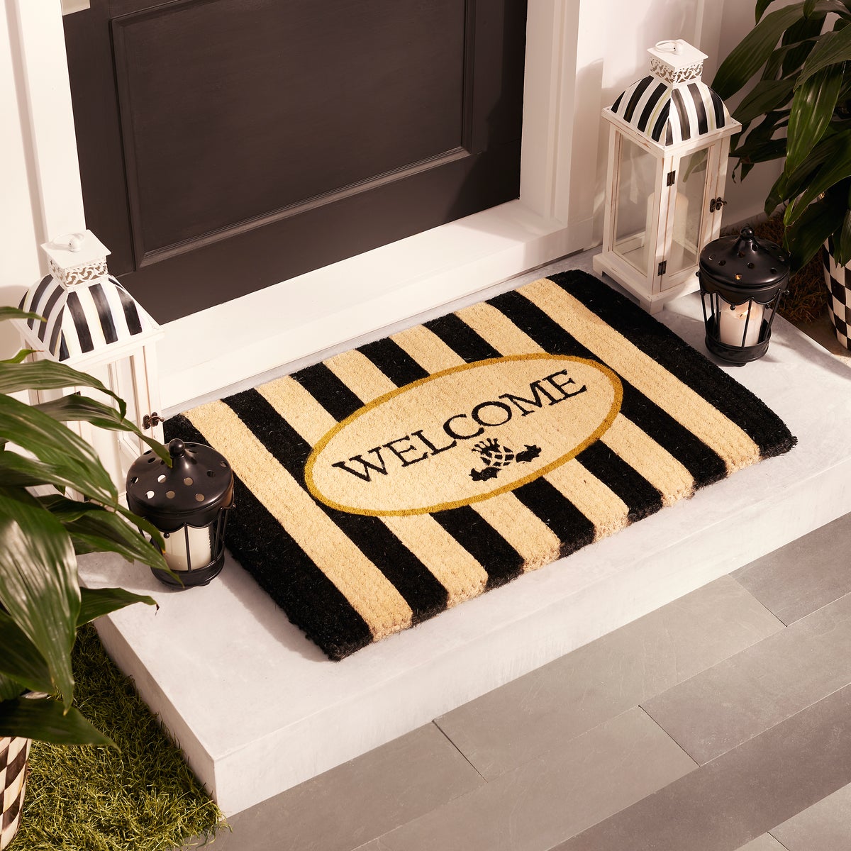 Welcome Awning Stripe Entrance Mat - Image 2
