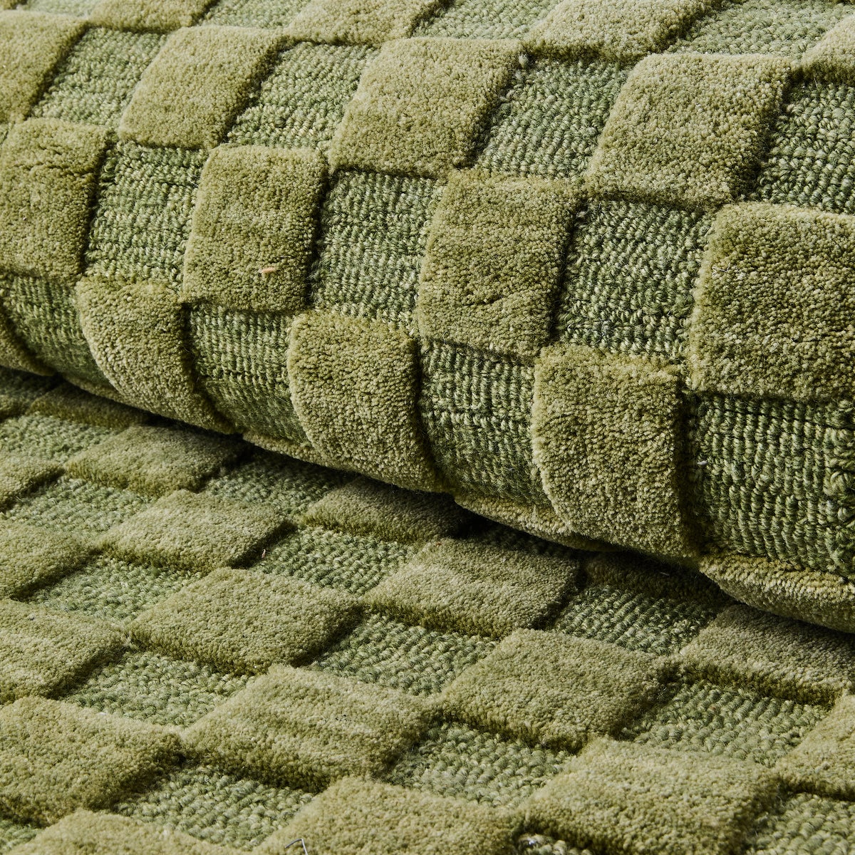 Moss Checkerboard 2'3" x 3'9" Rug - Image 2