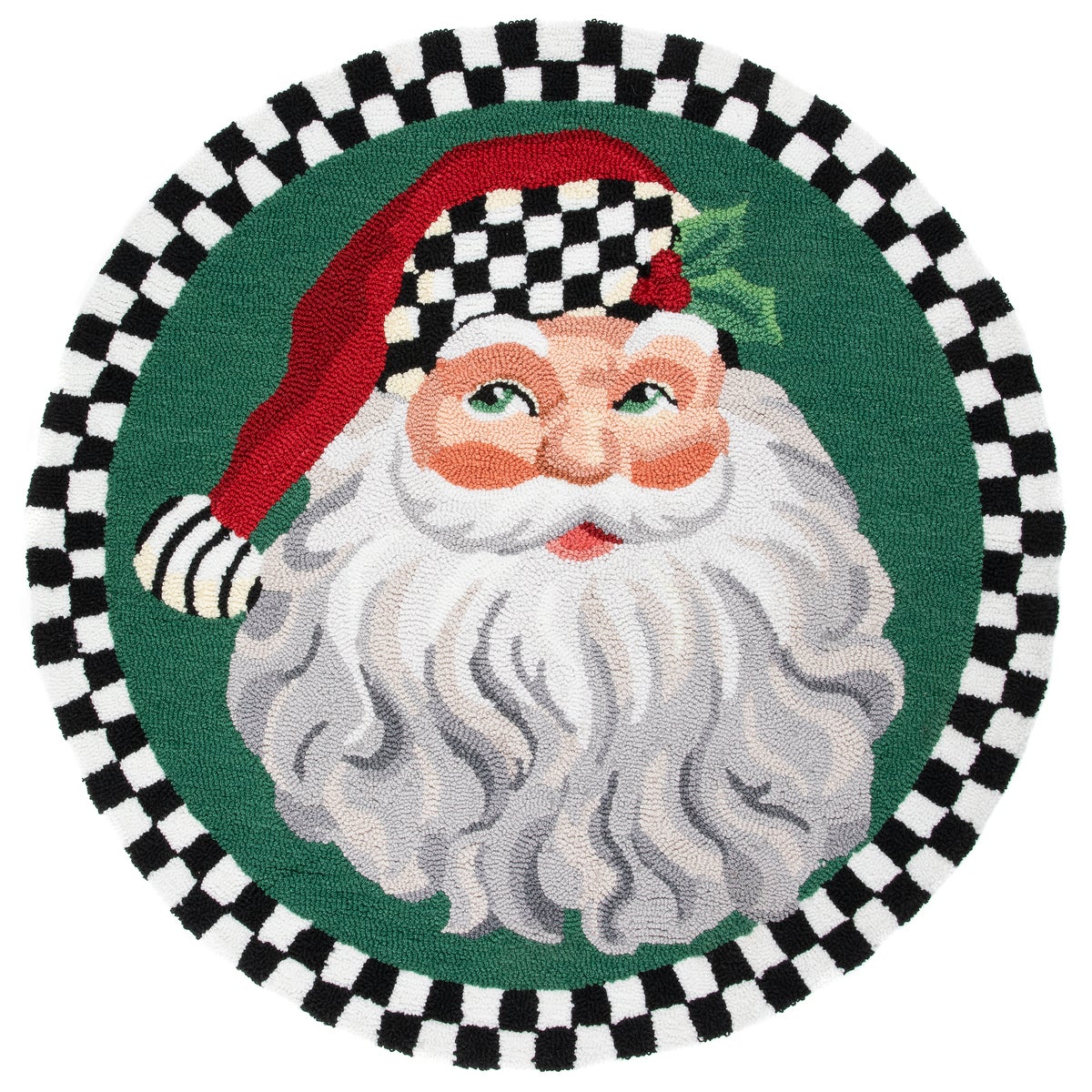 Santa 3' Round Rug