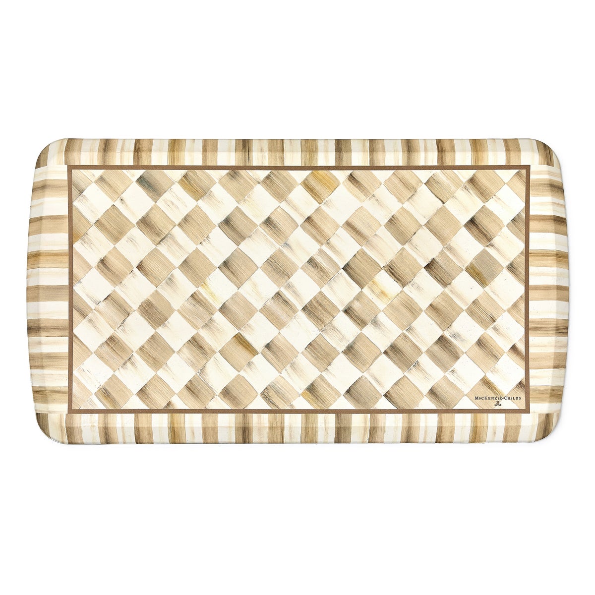 Mocha Check 20" x 36" GelPro Comfort Mat
