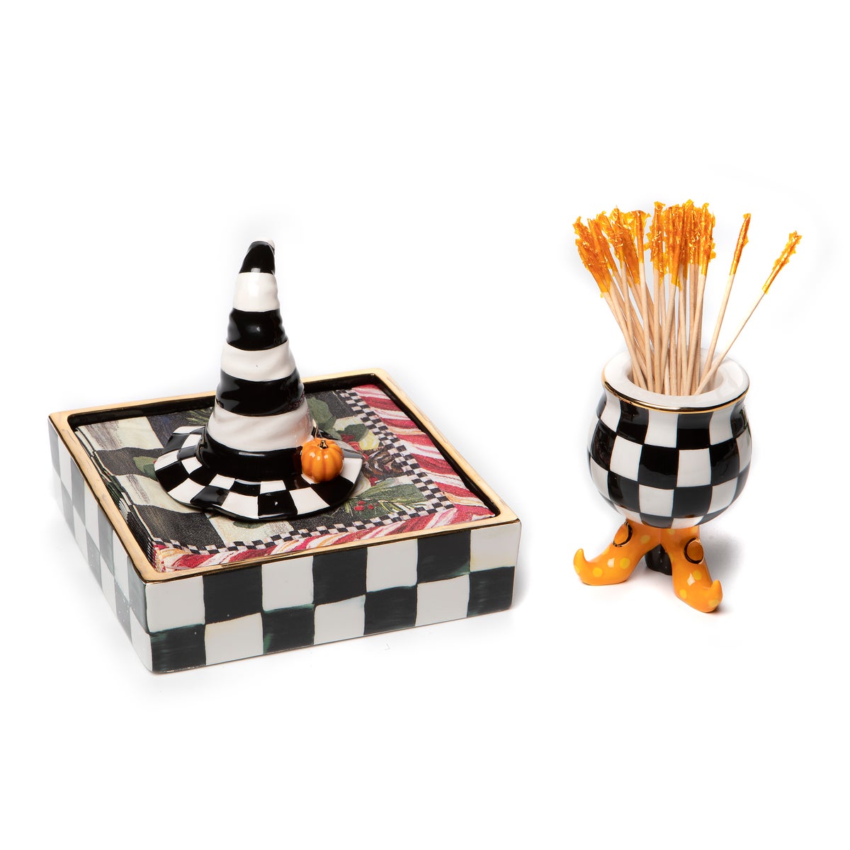 Courtly Check Cocktail Napkin Holder - Image 3