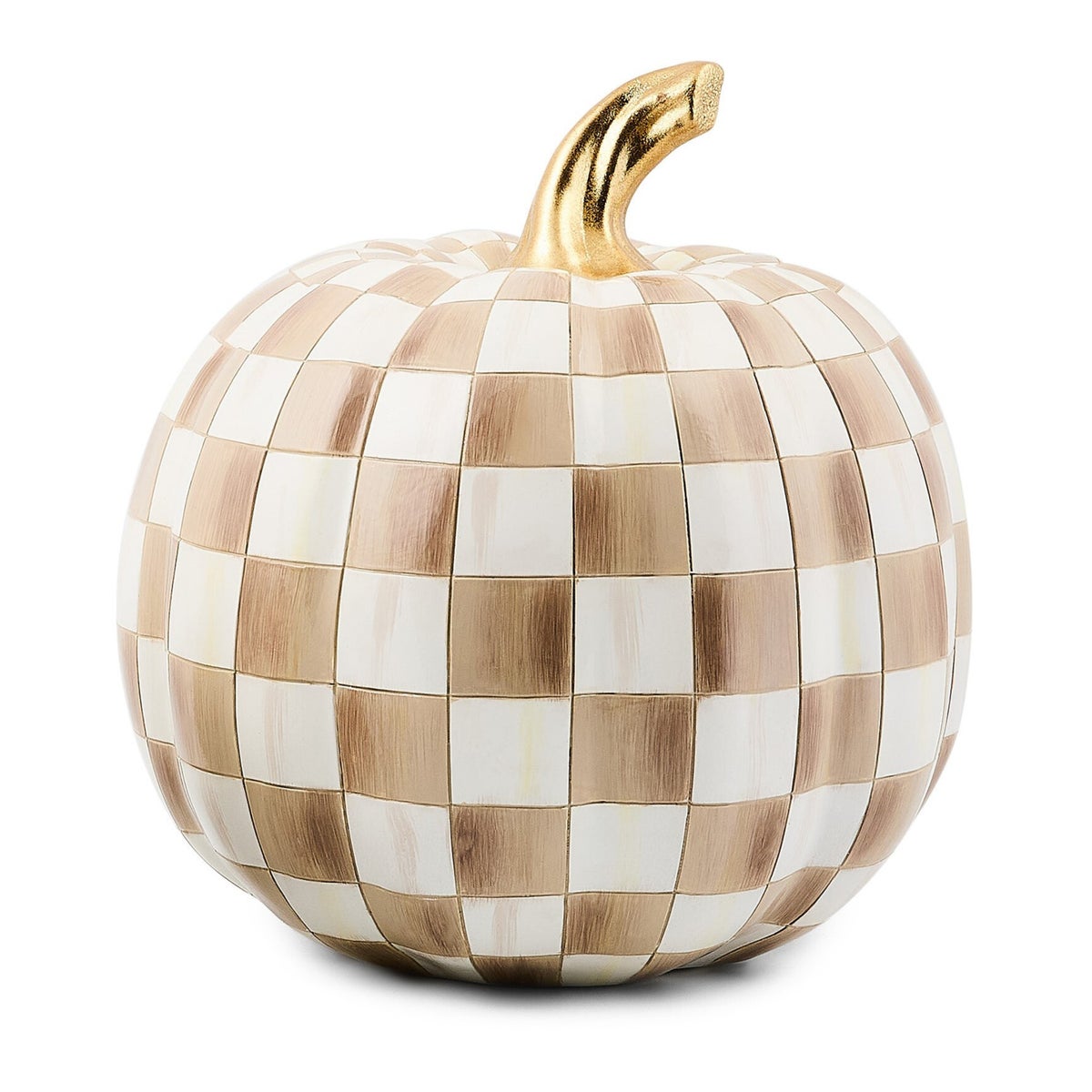 Mocha Check Medium Pumpkin