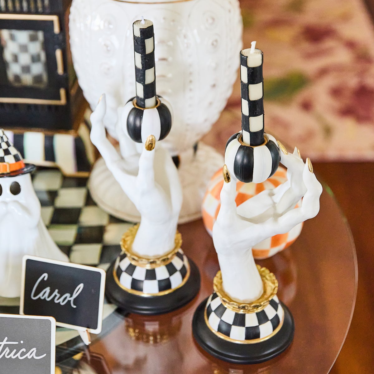 Haunted House Spooky Hand Candle Holders, Set of 2 - Image 7