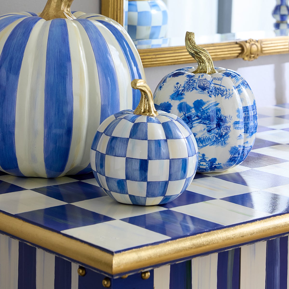 Royal Check Mini Pumpkin - Image 2