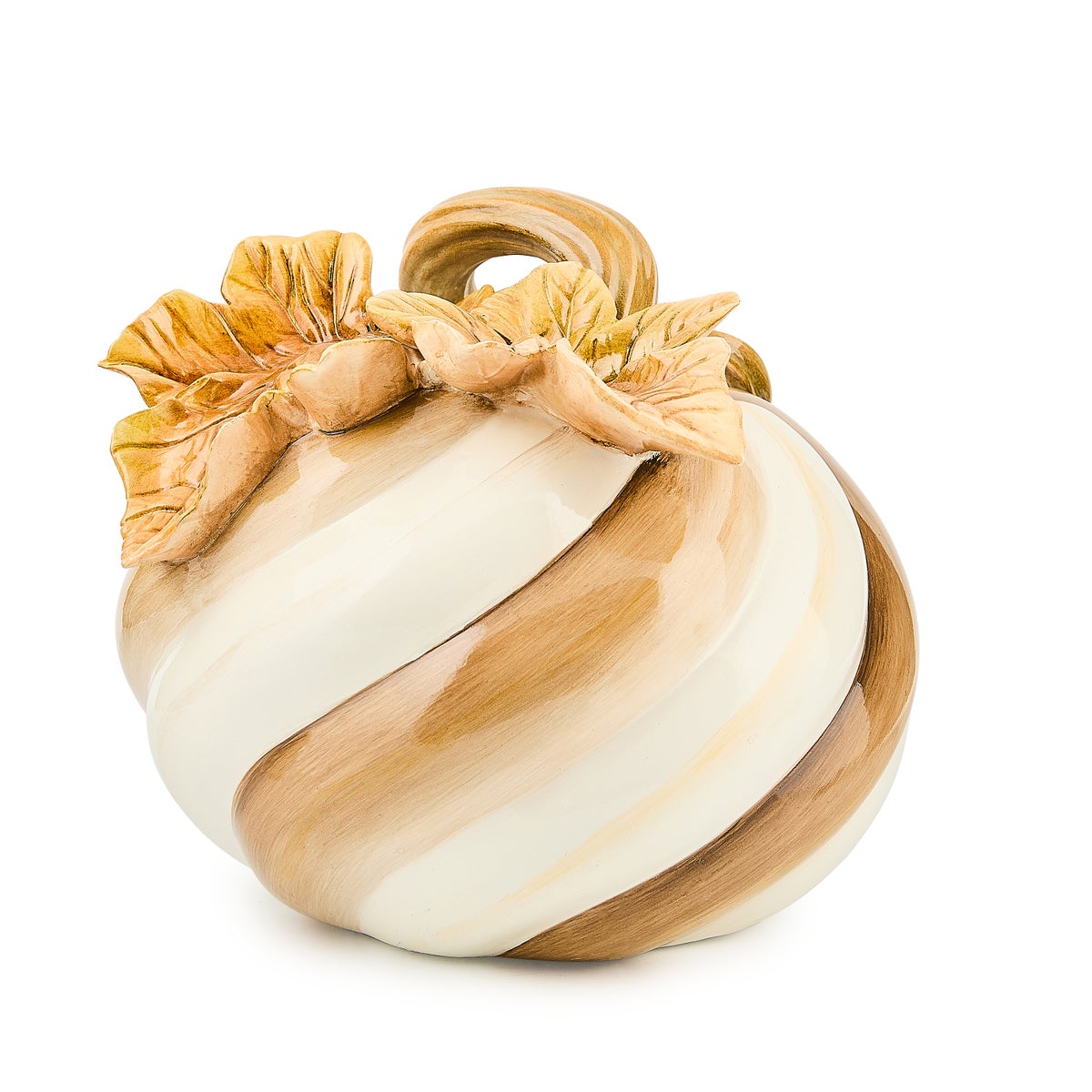 Mocha Swirl Twisted Stem Pumpkin - Image 3