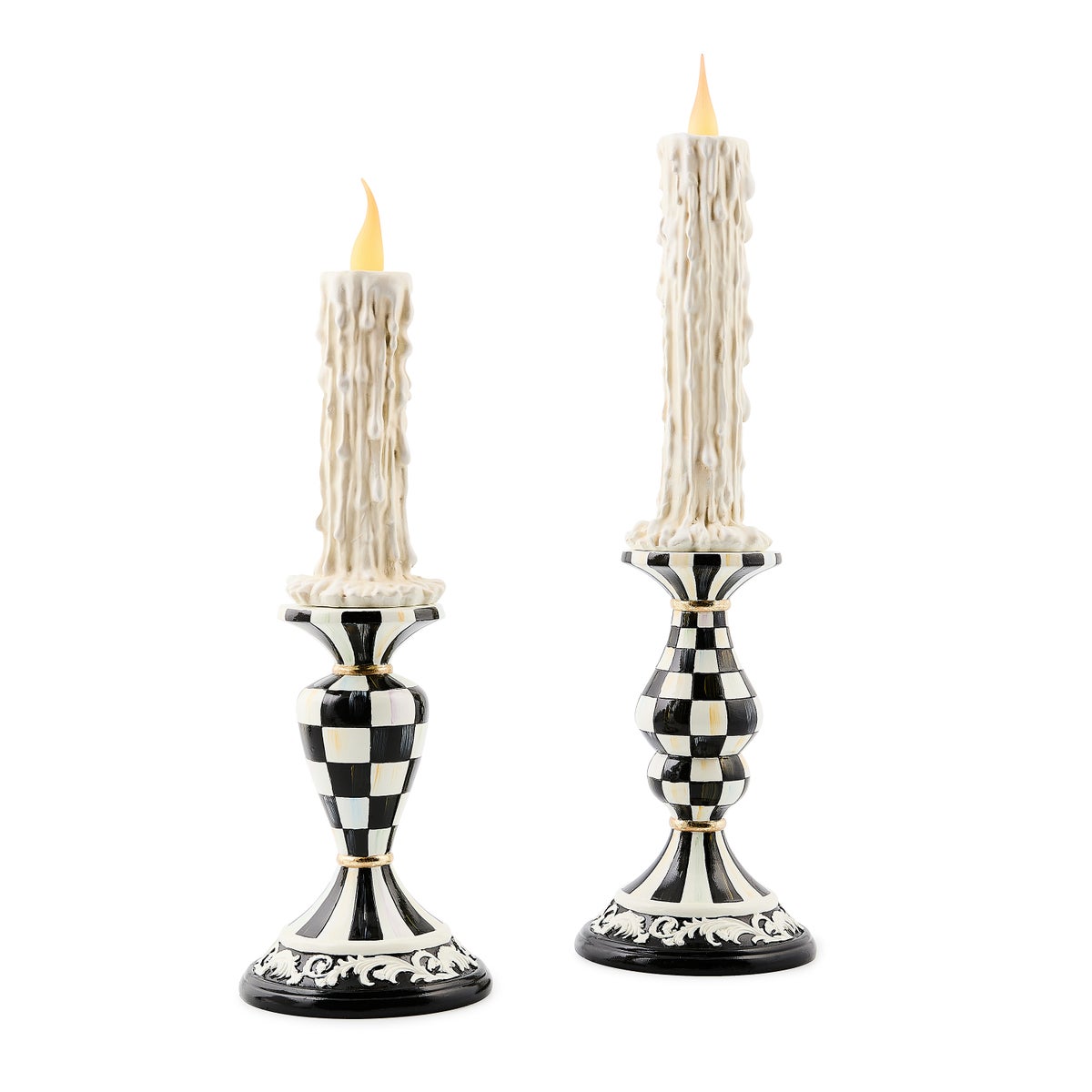 Haunted House Spooky Illuminated Candles, Set of 2 - Image 3