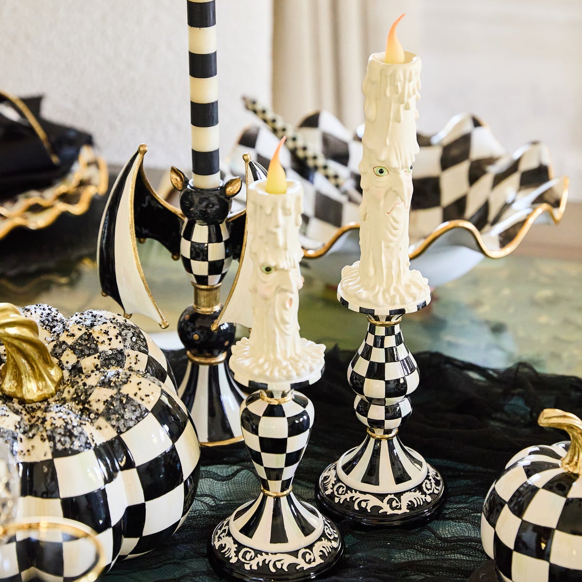 Haunted House Spooky Illuminated Candles, Set of 2 - Image 5