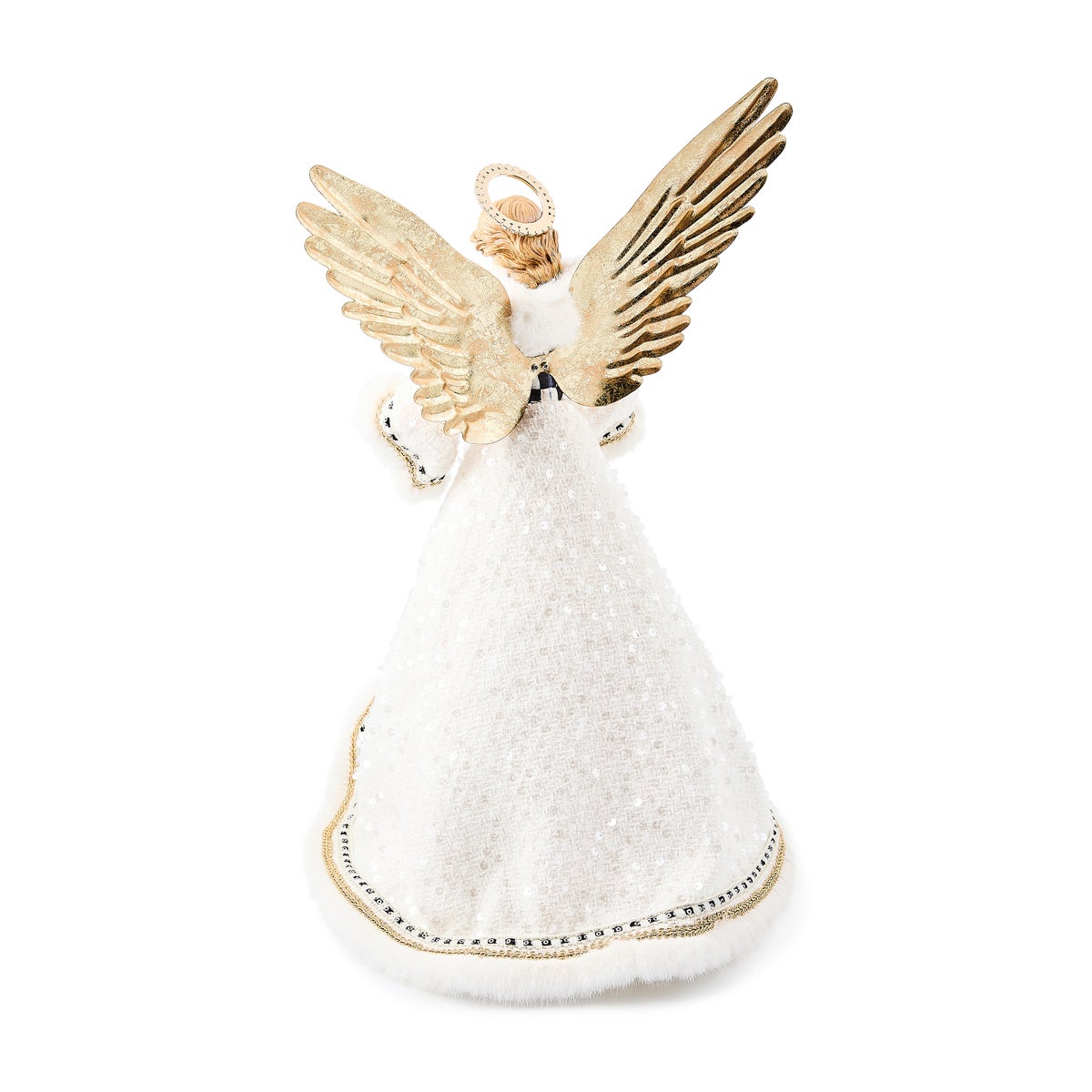 Courtly Noel Fabric Angel Tree Topper - Image 2