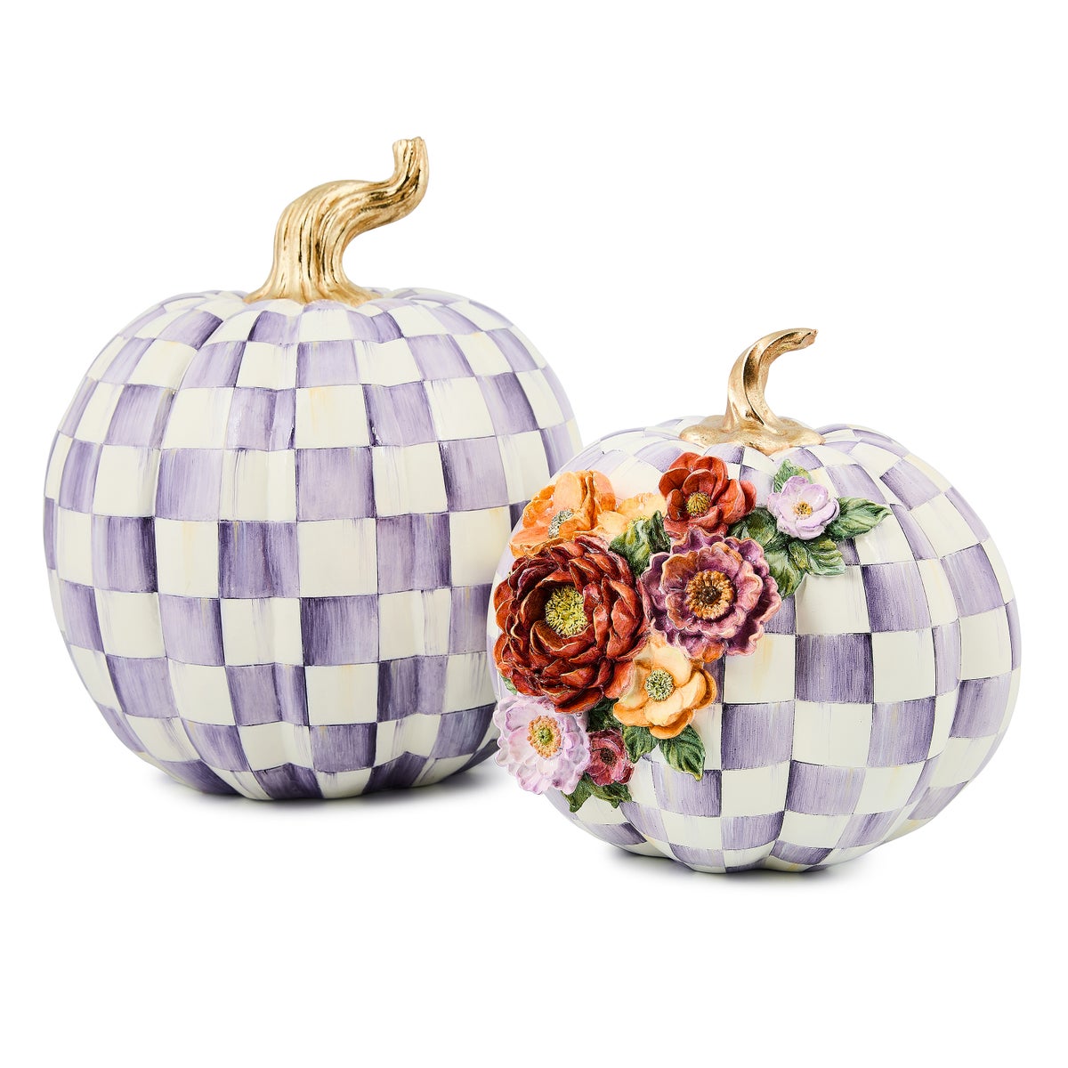 Violet Check Large Pumpkin - Image 3