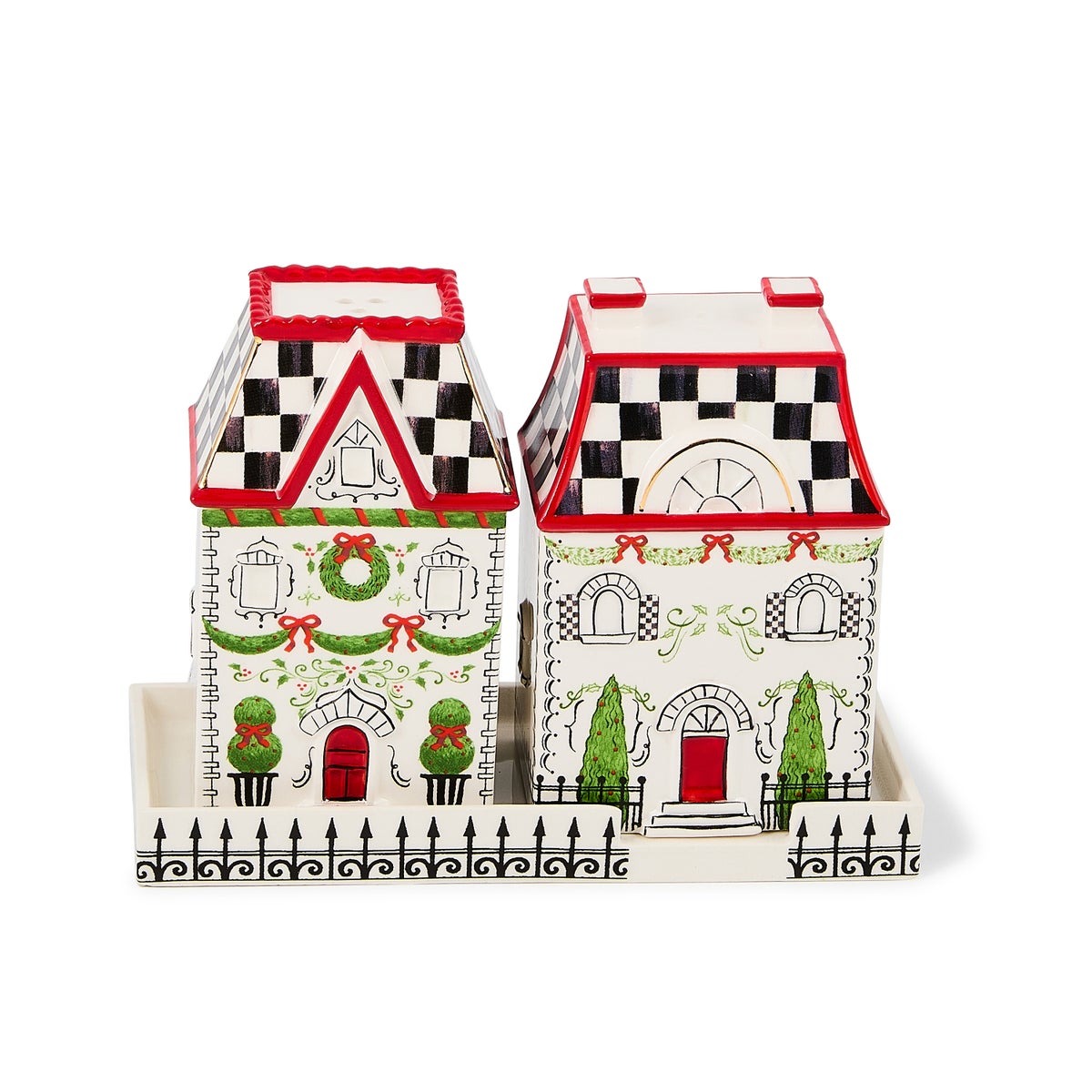 Holly Village Salt & Pepper Set