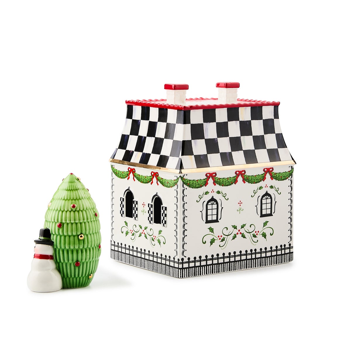 Holly Village Illuminated Ceramic Villa - Image 2