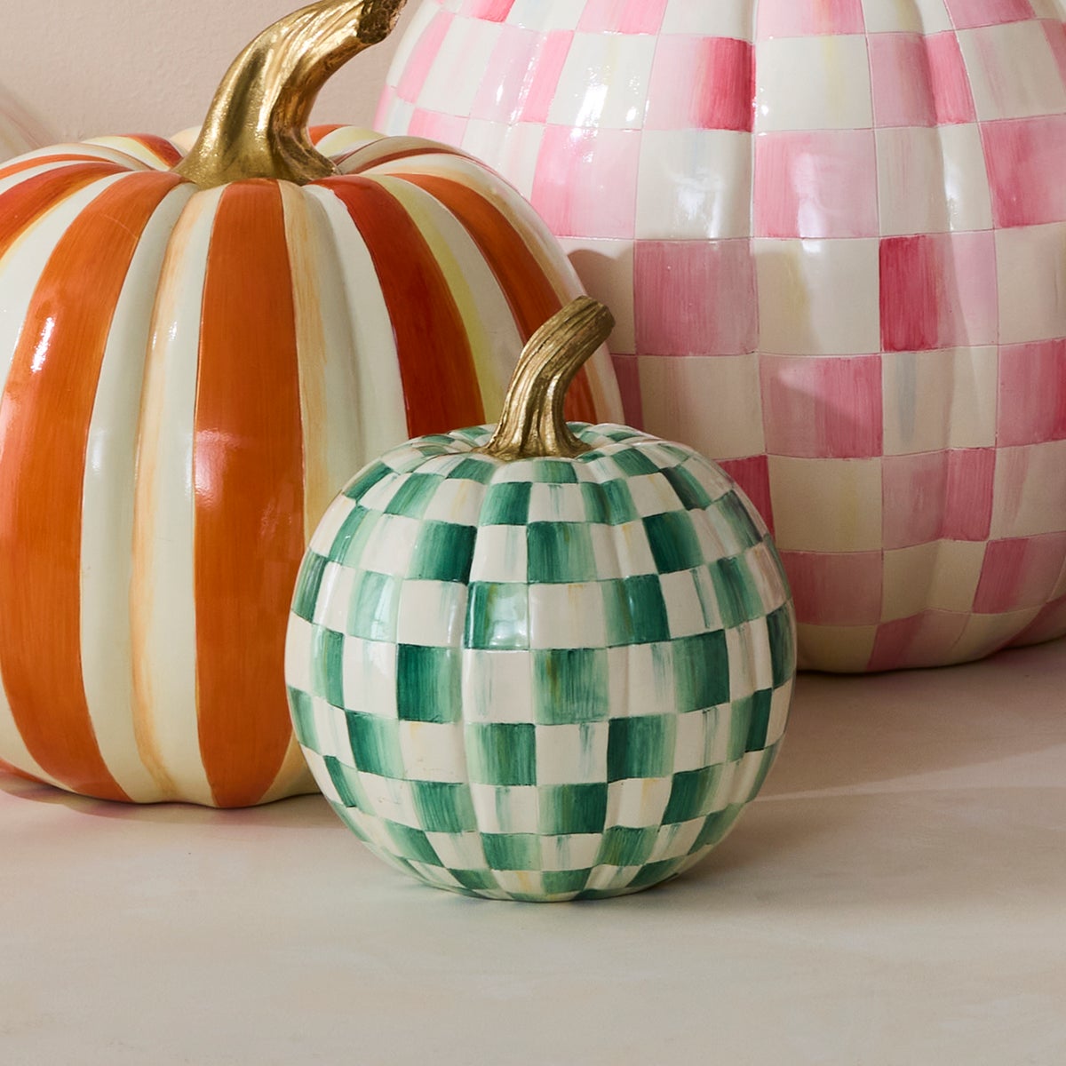 Emerald Check Small Pumpkin - Image 2