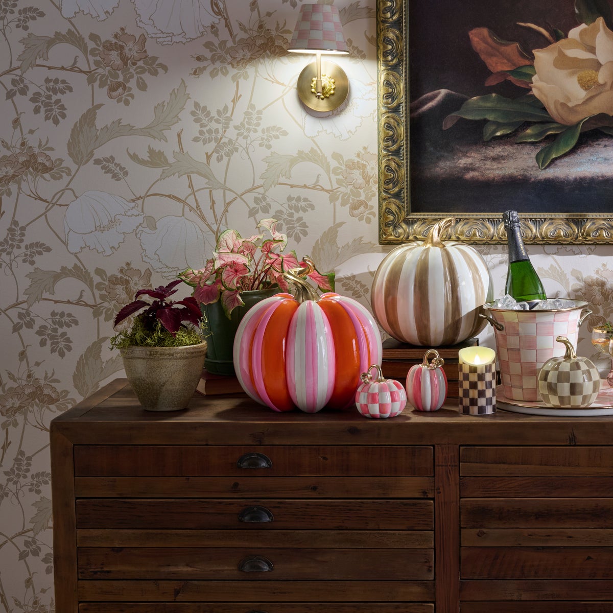 Glam 'o' ween Fairytale Stripe Pumpkin - Image 4
