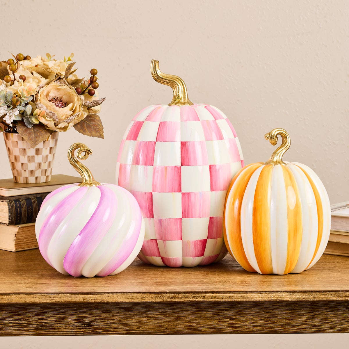 Glam 'o' ween Pumpkin Trio Centerpiece - Image 2