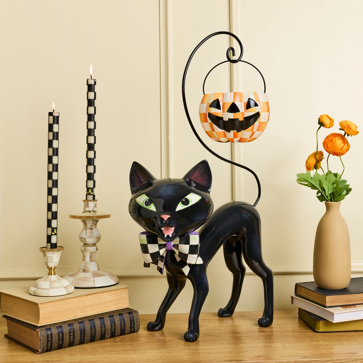 Courtly Cat with Pumpkin Bucket - Image 2