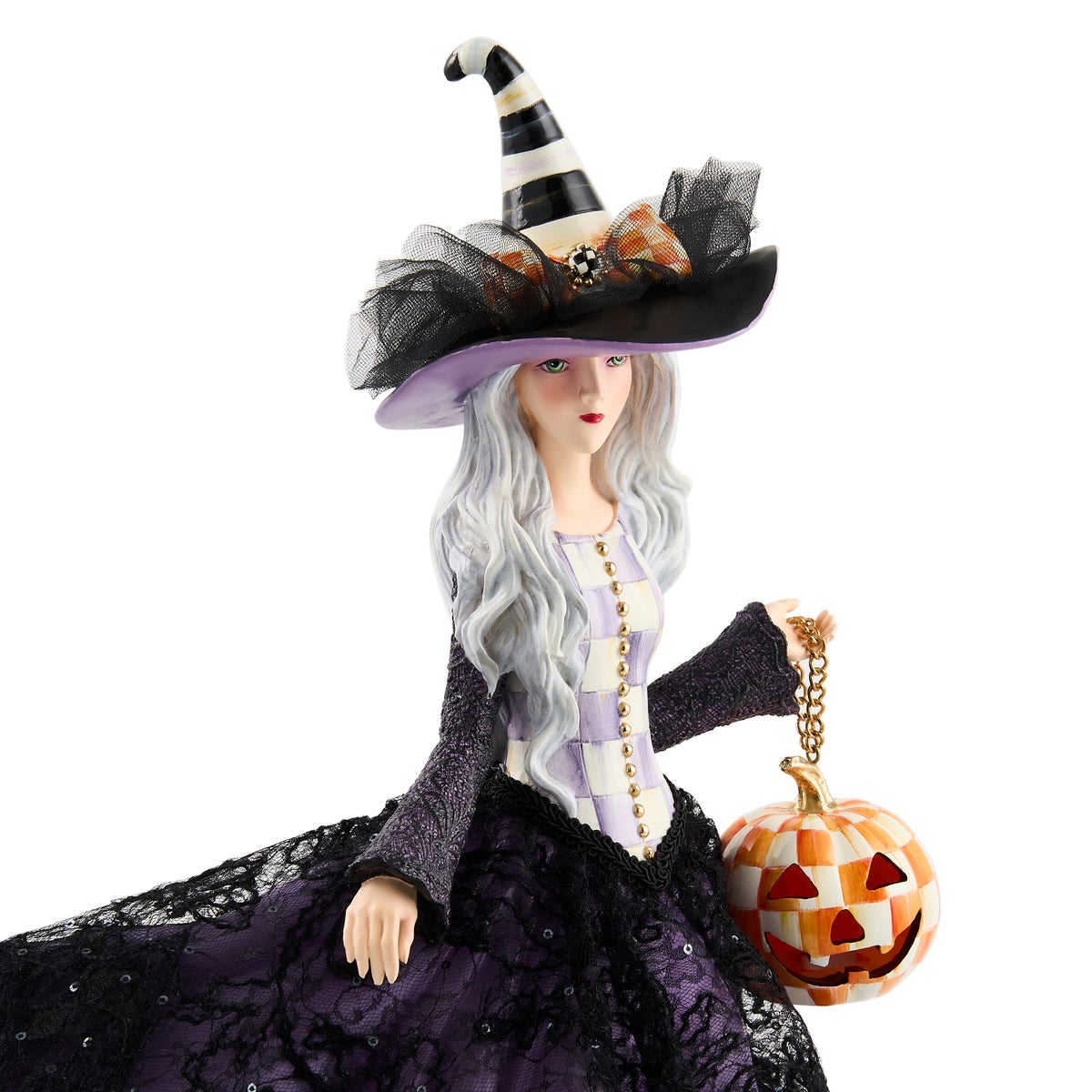 The Pumpkin Belle Witch Illuminated Figurine - Image 4