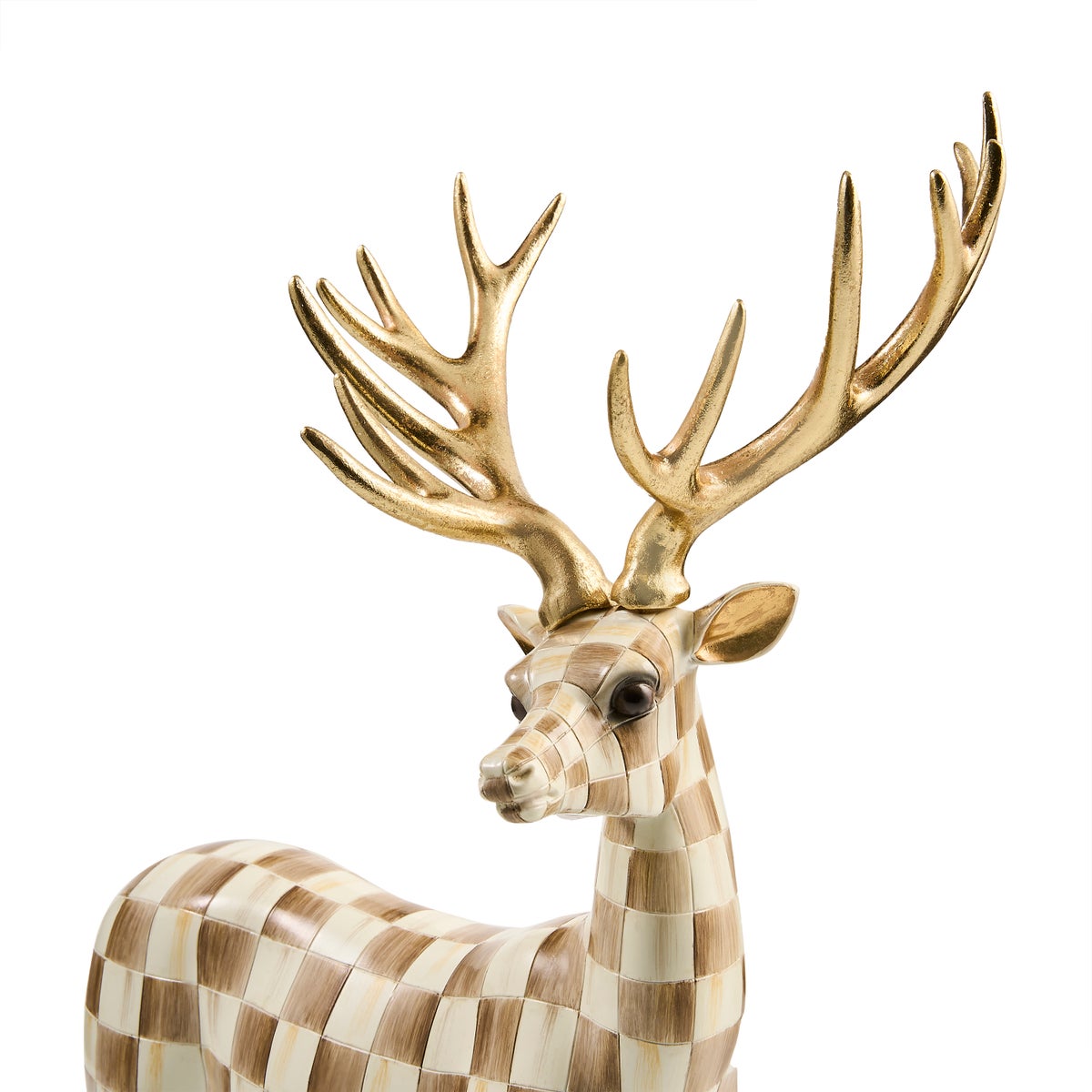 Mocha Check Standing Deer - Image 3
