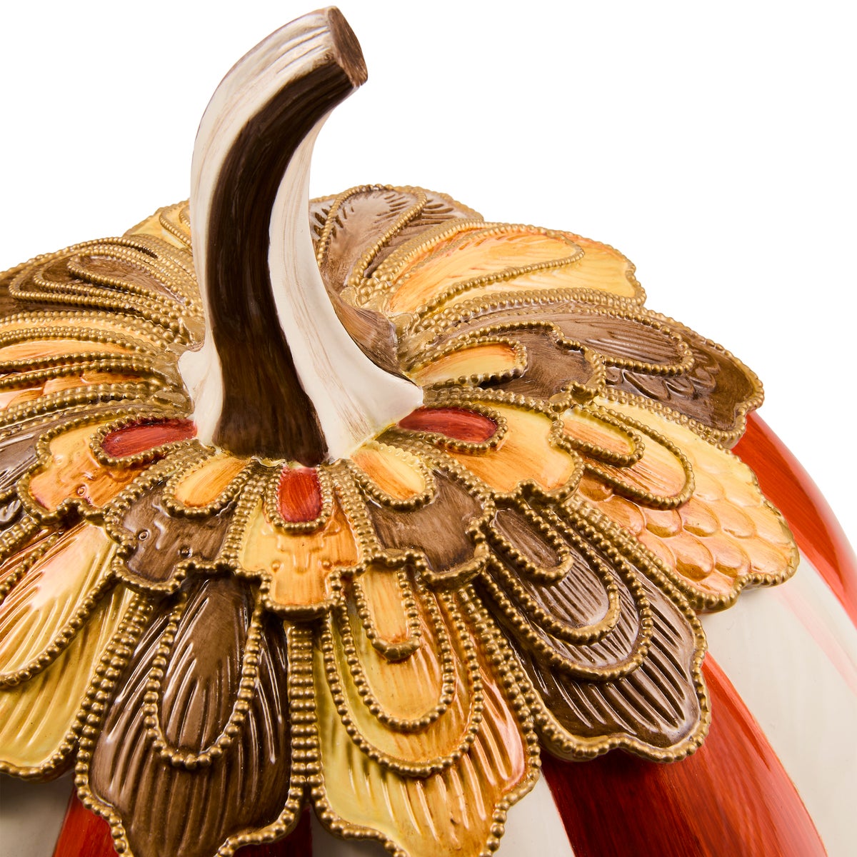 Harvest Glow Paprika Stripe Pumpkin - Image 3
