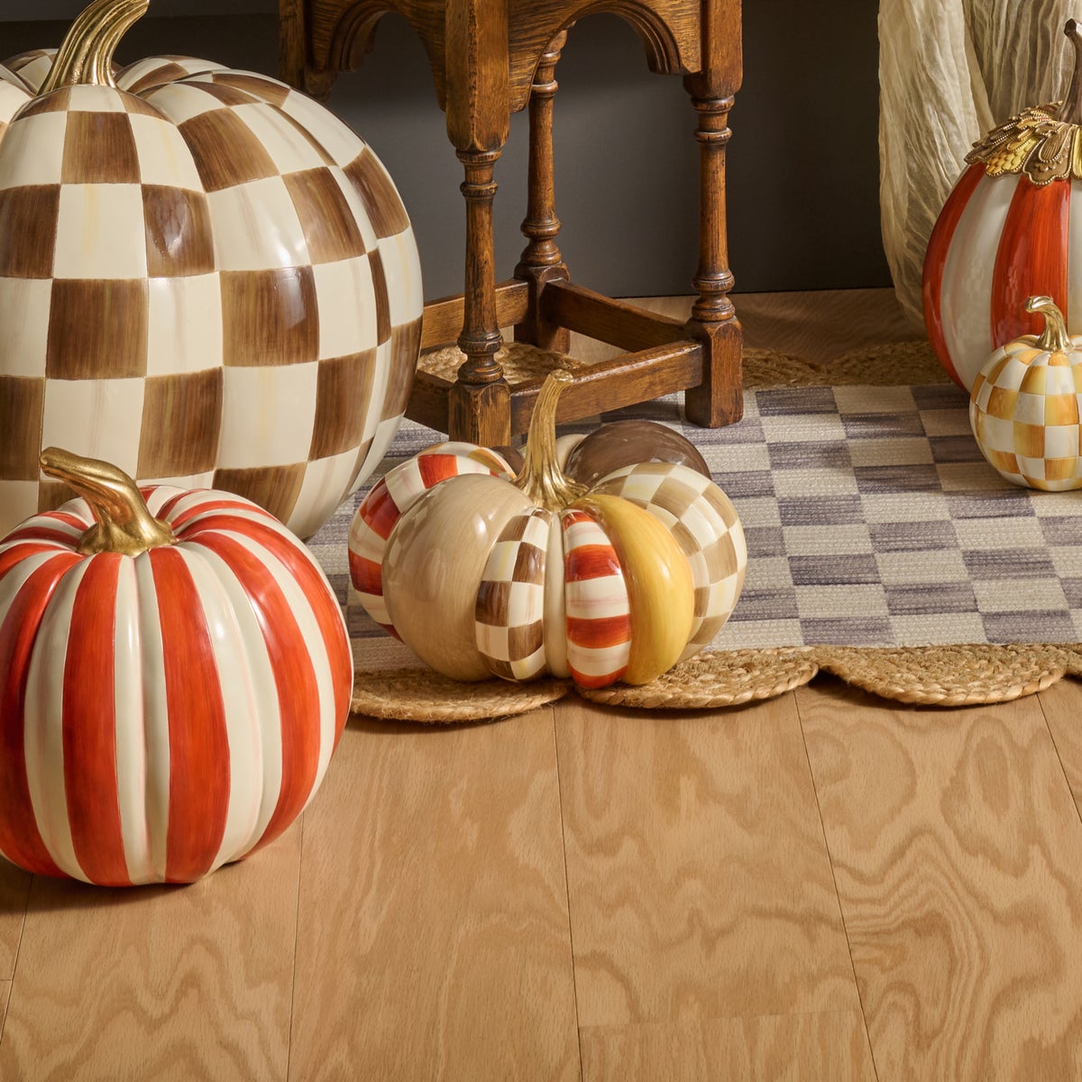 Harvest Glow Patchwork Medium Pumpkin - Image 6