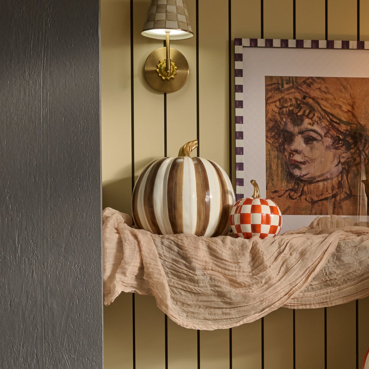 Chocolate Stripe Medium Pumpkin - Image 5