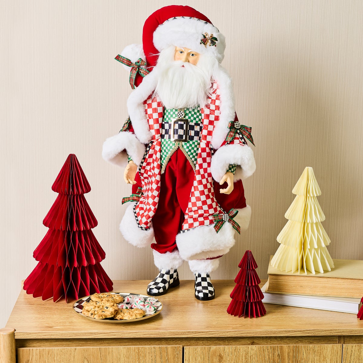Check It Out Fabric Santa Claus - Image 2