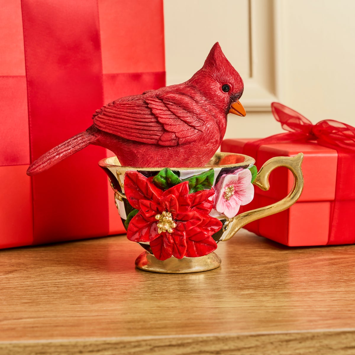 Cardinal in Teacup - Image 2