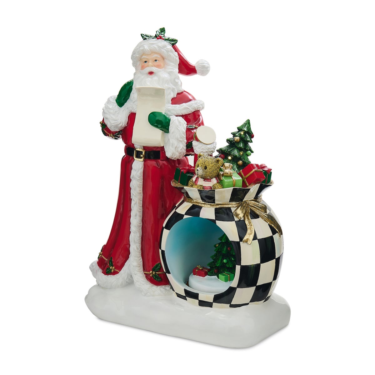 Illuminated Santa's Wish List Figurine - Image 2